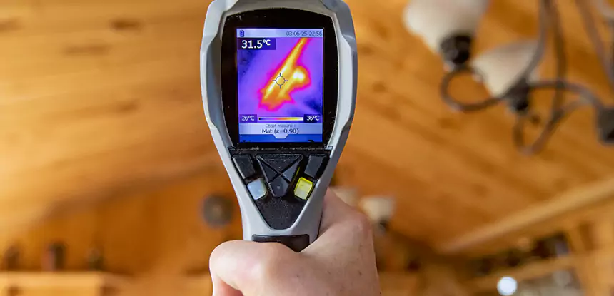 Infrared Camera Roof Leak Detection in Woodland Park