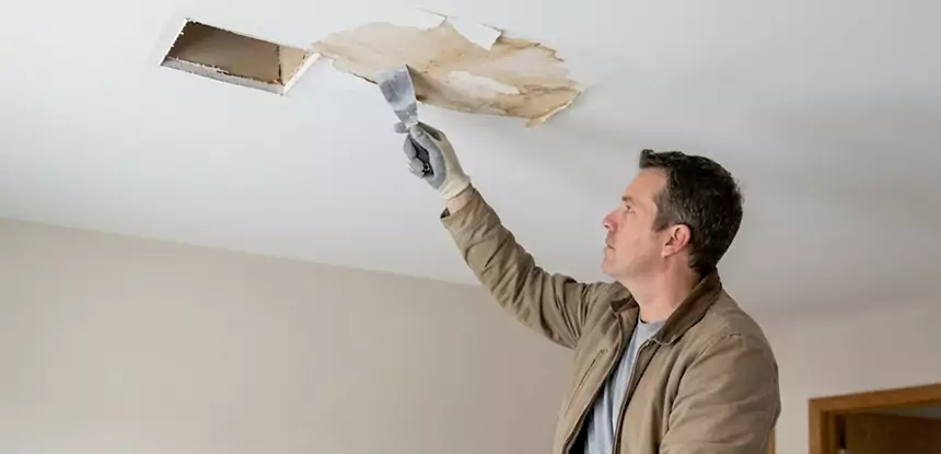 Dry Ceiling After Water Leak in Woodland Park